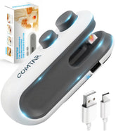 COMTAR Mini Bag Sealer with magnet strip for fridge storage.