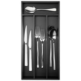 Conflech silverware drawer organizer with four slots keeps utensils neatly organized and easily accessible.