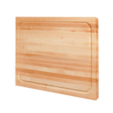 CONSDAN hard maple cutting board front view with a durable surface for daily chopping