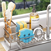 Consumest sponge holder with draining-spout keeps sponges dry and clean.