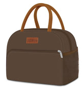 Coobiiya lunch bag front pocket keeps utensils and keys organized for workday prep.