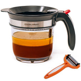 Cook Army fat separator with bottom release for lighter, grease-free sauces