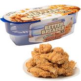 COOK'S CHOICE Better Breader Bowl showing the three-part setup for easy breading
