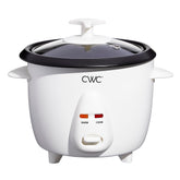 Cook With Color 6 Cup Rice Cooker front view showing compact design for easy kitchen use.