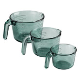 COOK WITH COLOR glass measuring cups 1 cup with pour spout for precise pouring.