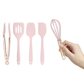 COOK WITH COLOR mini tong pink for controlled flipping and serving
