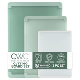 Cook with Color XL sage cutting board with non-slip grip for stable chopping