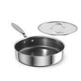 Cooker King 3.6 qt saute pan base with ceramic coating preserves pure flavors during cooking
