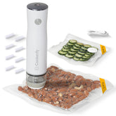 Cookerfy vacuum sealer with 8L air flow for efficient freshness preservation.