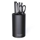 Cookit universal round knife block top with space-saving design for compact kitchens