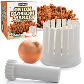 Cook's Choice onion blossom maker set front view showing the all-in-one tool
