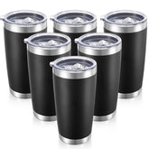 Cool Yoleb 20 oz tumbler with black lid for on-the-go use