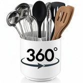 Cooler Kitchen Jumbo XL rotating base utensil holder for easy reach while cooking