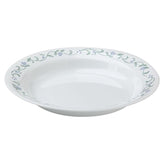 Corelle Livingware Country Cottage 15 oz soup bowls neatly stacked for compact storage.