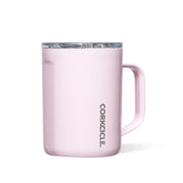 Corkcicle Classic Coffee Mug 16oz with sleek design keeps drinks hot on the go.