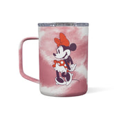 Corkcicle Classic Coffee Mug Minnie Tie Dye front view for stylish warmth on the go