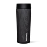Corkcicle Commuter Cup Burnt Wood 17 oz keeps beverages cold for hours.