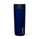 Corkcicle Commuter Cup Midnight Navy with glossy finish for daily hot or cold drinks.