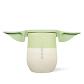Corkcicle stemless 12oz Yoda tumbler keeps beverages cool on the go.