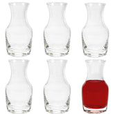 Cornucopia Brands six pack mini wine carafes shown for easy tastings.