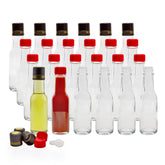 Cornucopia Brands mini hot sauce bottles, compact 3oz, ideal for DIY sauces and samples.