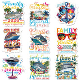 Cosmisun family cruise magnet with watercolor ship décor for easy cabin identification