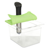 A COSPARX 12Qt sous vide container shown from the front view demonstrates durable construction.