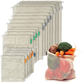 Cottify mesh bags with drawstring closure for easy shopping and sealing