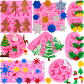 Couuwick Christmas snowflake mold for edible decorations and festive treats.
