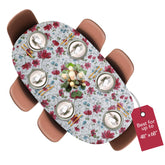 Covers For The Home deluxe elastic edge watercolor floral round cover protects surfaces from spills