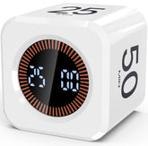 COWVTUJ Pomodoro Timer Cube with visual countdown bars for focused study.