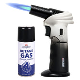 CoYlBod butane torch with safety lock for controlled flames in the kitchen.