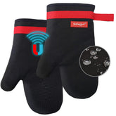 Coziselect magnetic oven mitt with top attachment for easy access