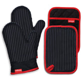 Coziselect oven mitts and pot holders front view for safe handling