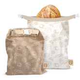 Cozy Bread bag set closeup showing durable TPU liner for freshness