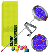 Craft911 candy thermometer blue with an 8-inch probe for precise candy making.