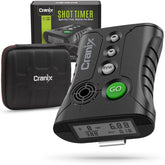 Cranix shot timer with rugged case ready for range transport