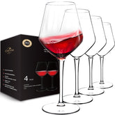 Crayline unbreakable wine glasses set of 4 with stem for outdoor use