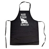 Crazy Dog T-Shirts apron with pocket and cat-scratch graphic protects clothing while cooking