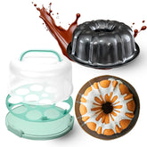 CREACAKE Bundte 10-inch nonstick cake pan for even baking and easy release.