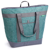 Creative Green Life Jumbo Insulated Cooler Bag open, spacious interior ideal for groceries.