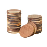 Cregugua acacia round coaster, 3.7 inches, natural wood grain protecting surfaces