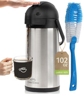 Cresimo coffee carafe airpot 101oz with easy pour for gatherings.