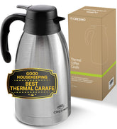 Cresimo Thermal Carafe 68oz ready for serving hot beverages at a party.