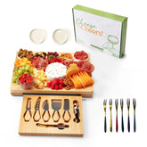 CRIS-RTE Charcuterie Board Set with Knives for elegant entertaining.