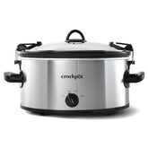 Crock-Pot Cook N Carry 6-quart oval with lid on, ideal for portable meals.