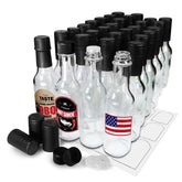 Cross 5oz woozy bottle, empty clear glass for sauces and dressings.