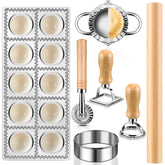 Crssbrohip ravioli mold set with roller wheel for precise fillings