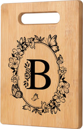 CryCarrot personalized cutting board with initials design for a heartfelt gift