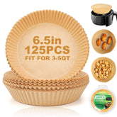 Ctizne packaging shows 125 disposable air fryer liners for easy meal prep